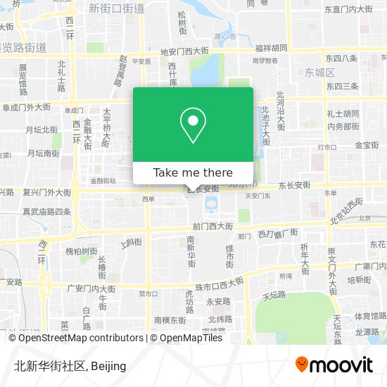 北新华街社区 map