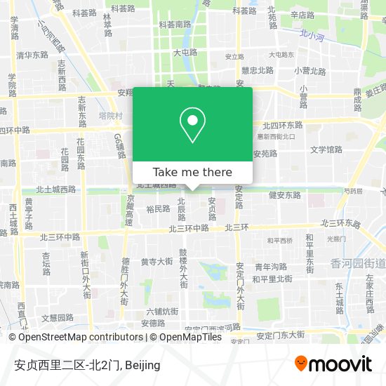 安贞西里二区-北2门 map