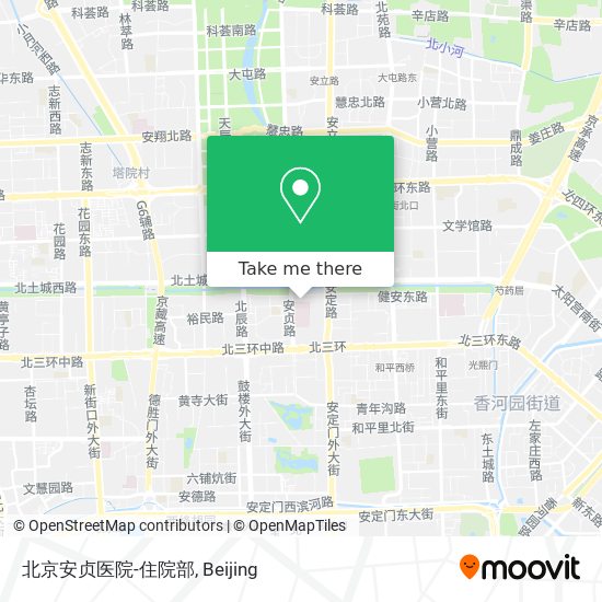 北京安贞医院-住院部 map