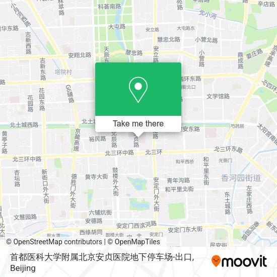 首都医科大学附属北京安贞医院地下停车场-出口 map