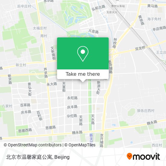 北京市温馨家庭公寓 map
