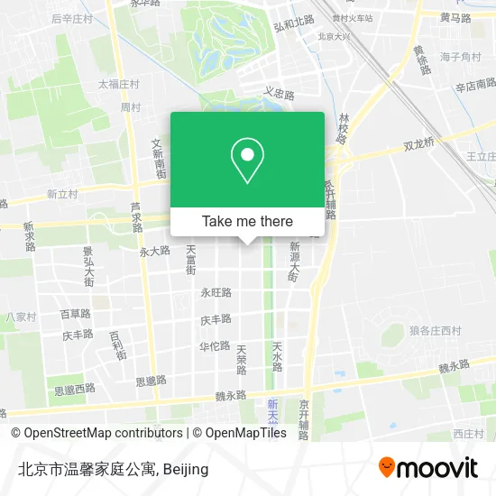 北京市温馨家庭公寓 map