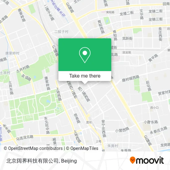 北京阔界科技有限公司 map