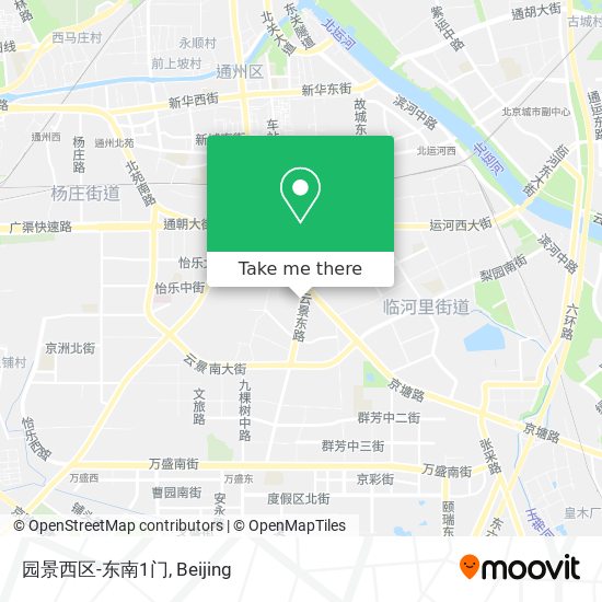 园景西区-东南1门 map