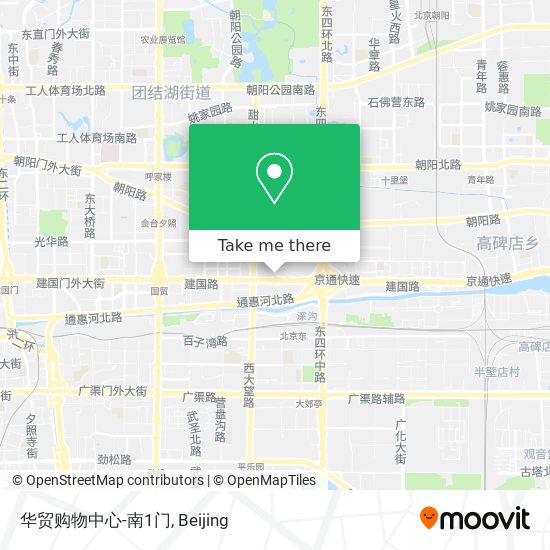 华贸购物中心-南1门 map