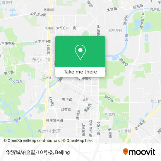 华贸城铂金墅-10号楼 map