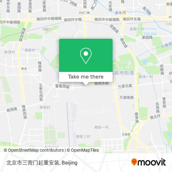 北京市三营门起重安装 map