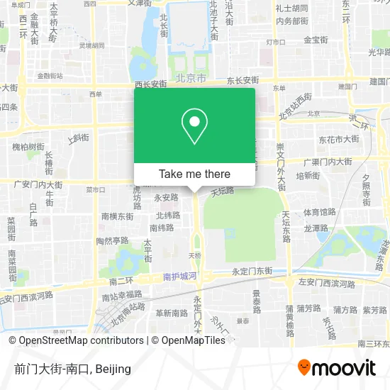 前门大街-南口 map