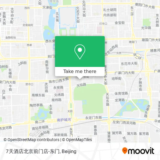 7天酒店北京前门店-东门 map