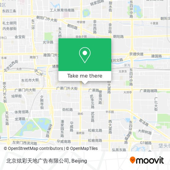 北京炫彩天地广告有限公司 map