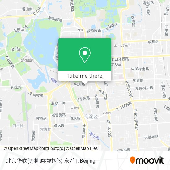 北京华联(万柳购物中心)-东7门 map