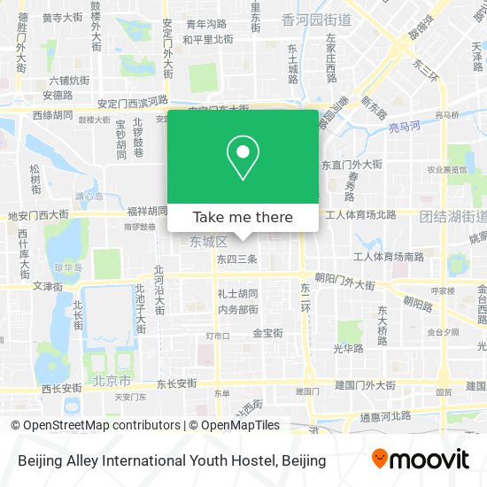 Beijing Alley International Youth Hostel map