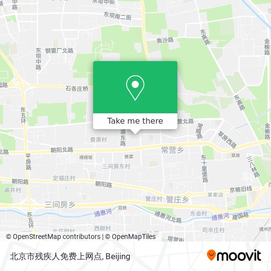 北京市残疾人免费上网点 map