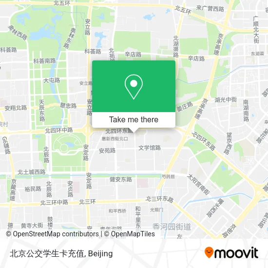 北京公交学生卡充值 map