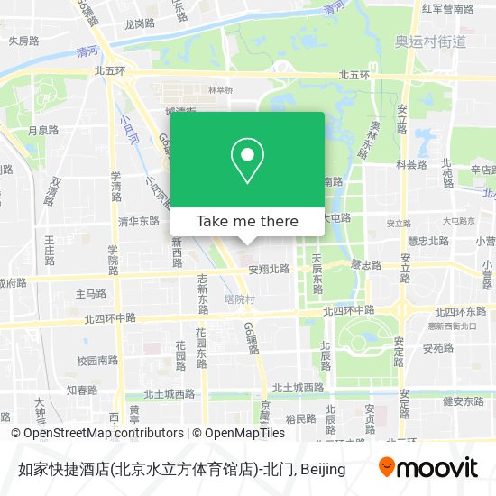 如家快捷酒店(北京水立方体育馆店)-北门 map