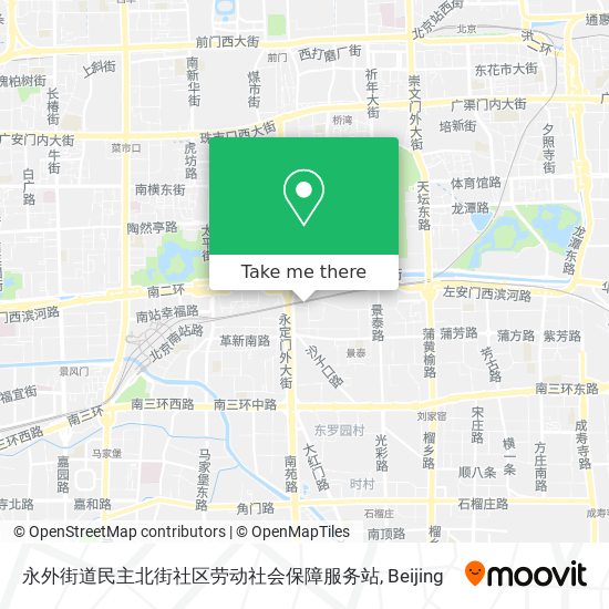 永外街道民主北街社区劳动社会保障服务站 map
