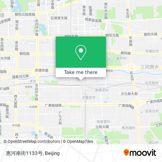 惠河南街1133号 map