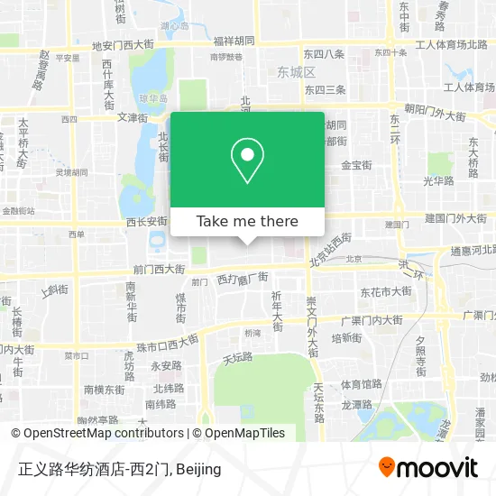 正义路华纺酒店-西2门 map