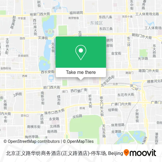 北京正义路华纺商务酒店(正义路酒店)-停车场 map