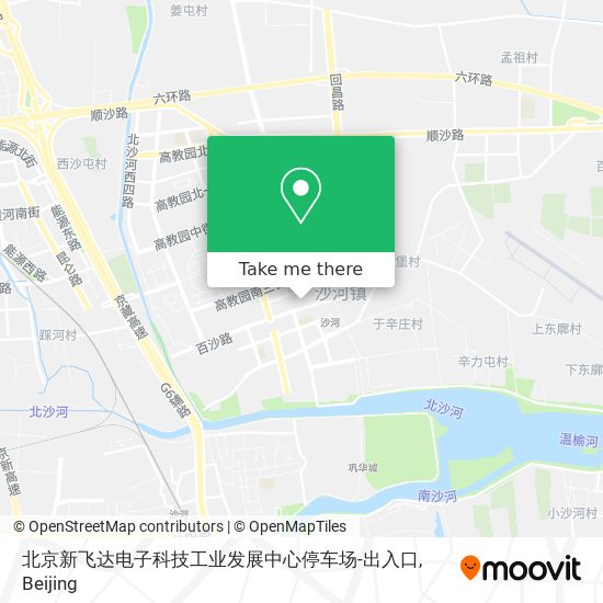 北京新飞达电子科技工业发展中心停车场-出入口 map