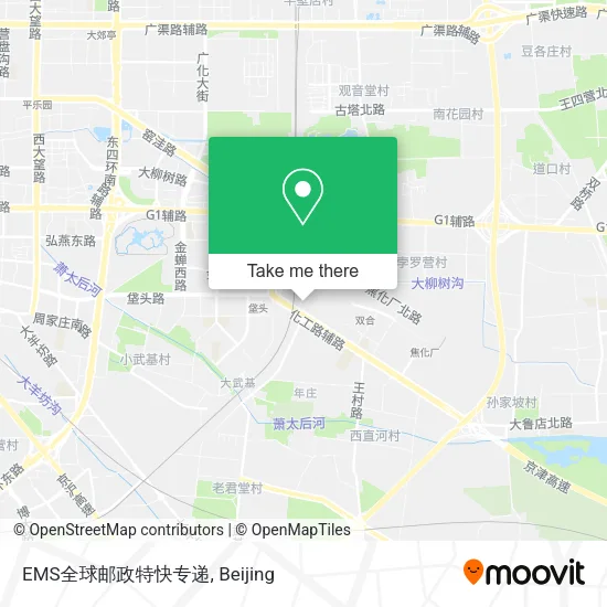 EMS全球邮政特快专递 map