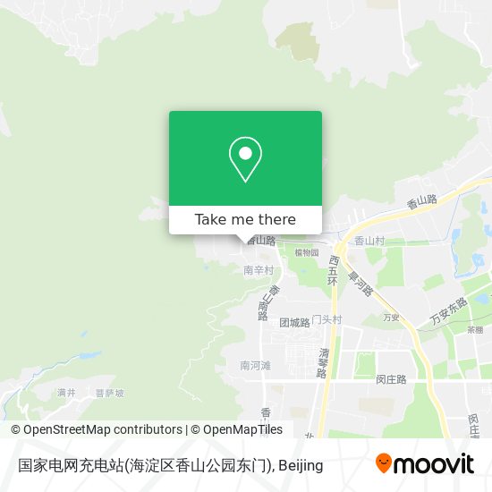国家电网充电站(海淀区香山公园东门) map