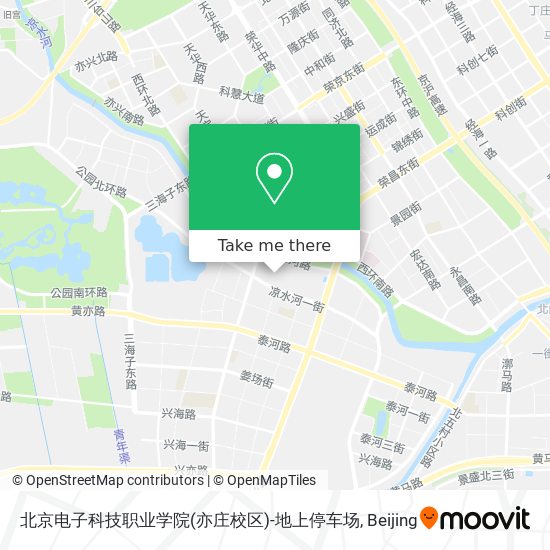 北京电子科技职业学院(亦庄校区)-地上停车场 map