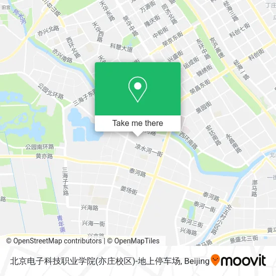 北京电子科技职业学院(亦庄校区)-地上停车场 map
