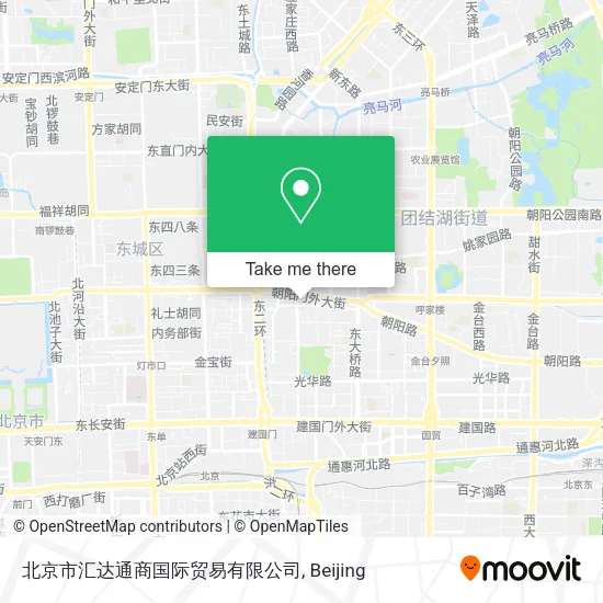 北京市汇达通商国际贸易有限公司 map