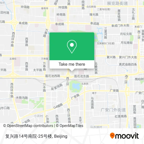 复兴路14号南院-25号楼 map