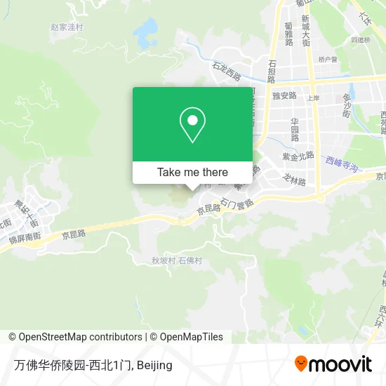 万佛华侨陵园-西北1门 map