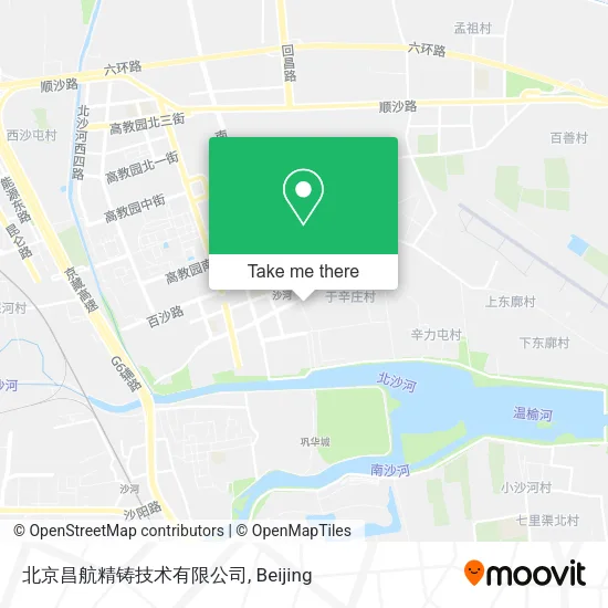北京昌航精铸技术有限公司 map