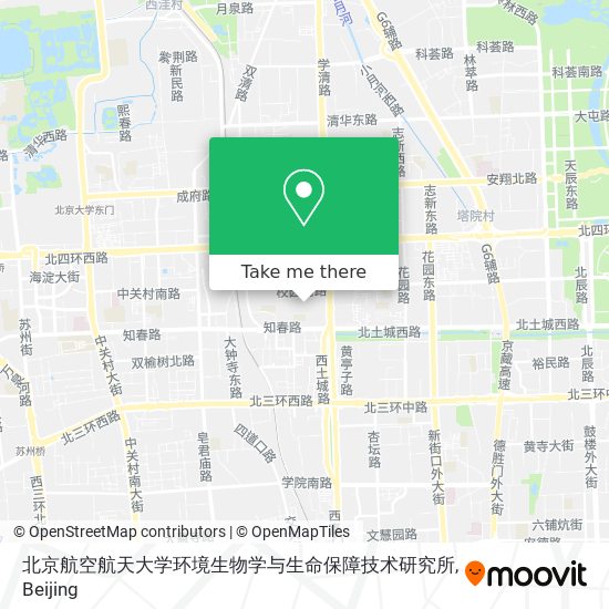北京航空航天大学环境生物学与生命保障技术研究所 map