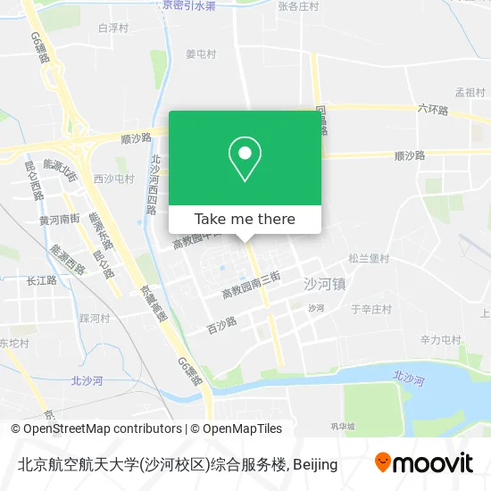 北京航空航天大学(沙河校区)综合服务楼 map