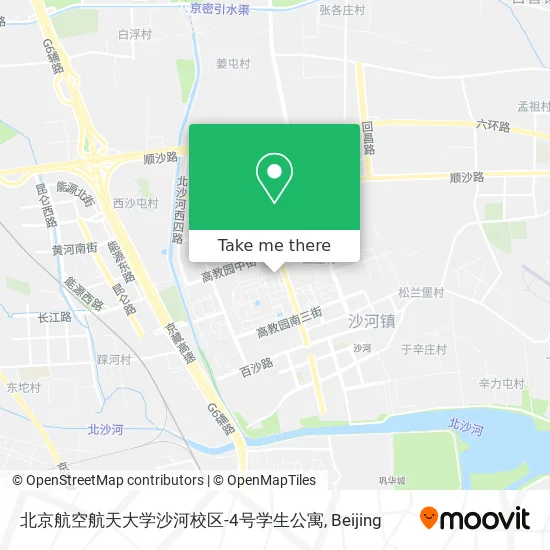 北京航空航天大学沙河校区-4号学生公寓 map
