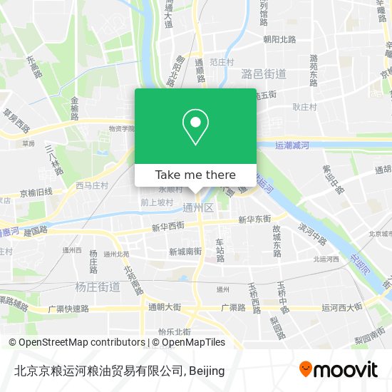 北京京粮运河粮油贸易有限公司 map