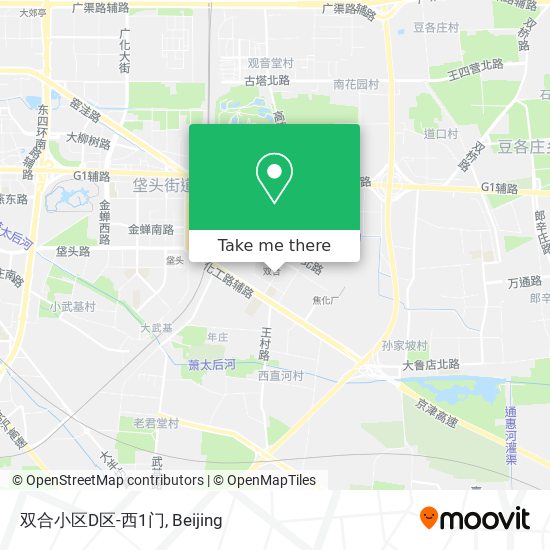 双合小区D区-西1门 map