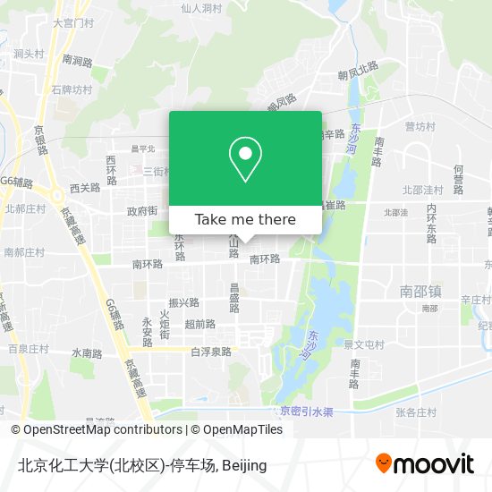 北京化工大学(北校区)-停车场 map