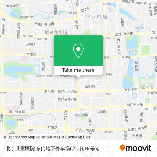 北京儿童医院 东门地下停车场(入口) map