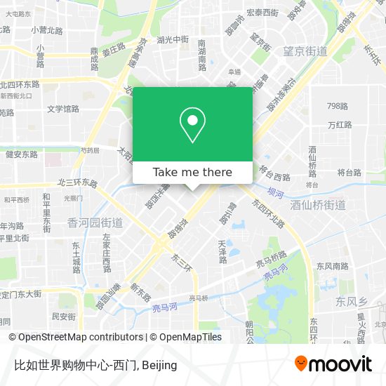 比如世界购物中心-西门 map