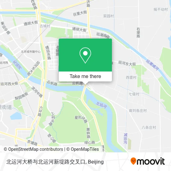 北运河大桥与北运河新堤路交叉口 map