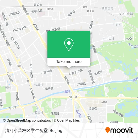清河小营校区学生食堂 map