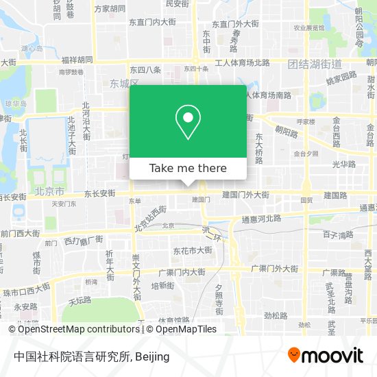 中国社科院语言研究所 map