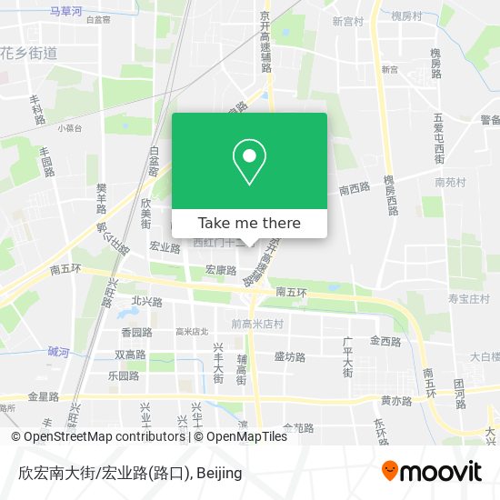 欣宏南大街/宏业路(路口) map