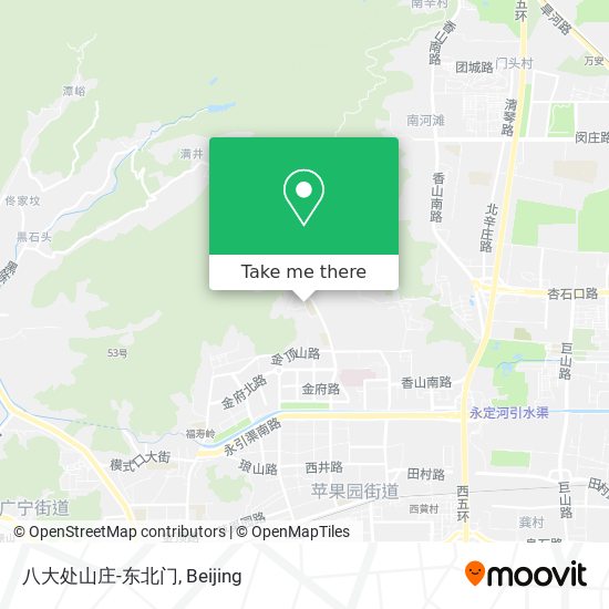 八大处山庄-东北门 map