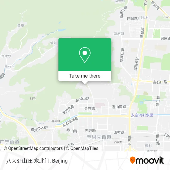 八大处山庄-东北门 map