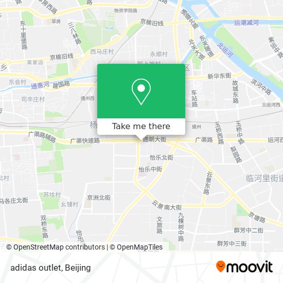 adidas outlet map