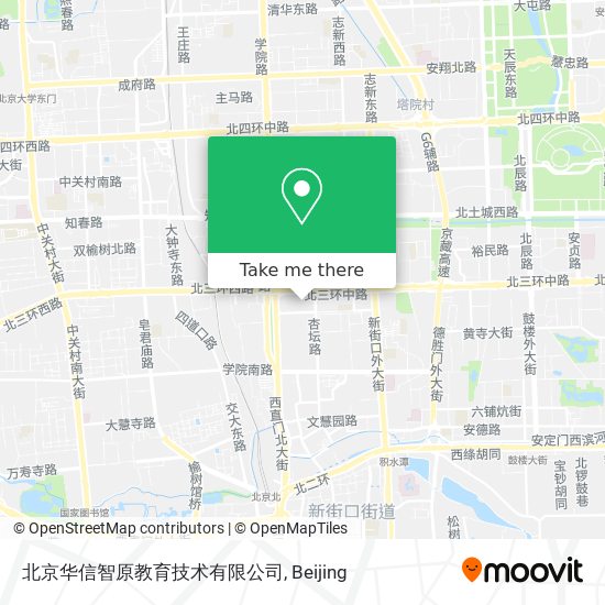 北京华信智原教育技术有限公司 map