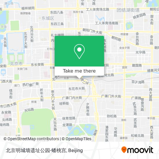 北京明城墙遗址公园-蟠桃宫 map