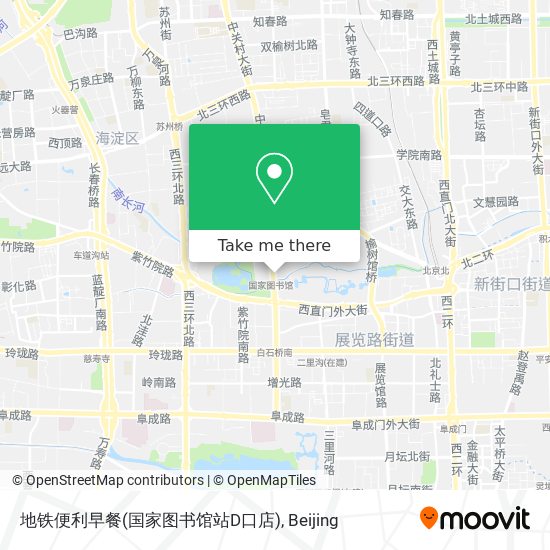 地铁便利早餐(国家图书馆站D口店) map